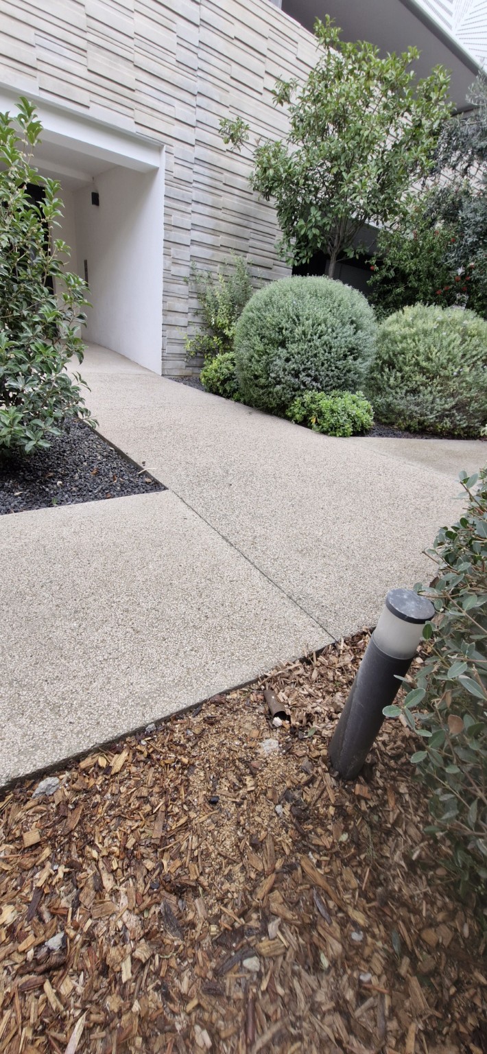 Béton désactivé refait à Montpellier